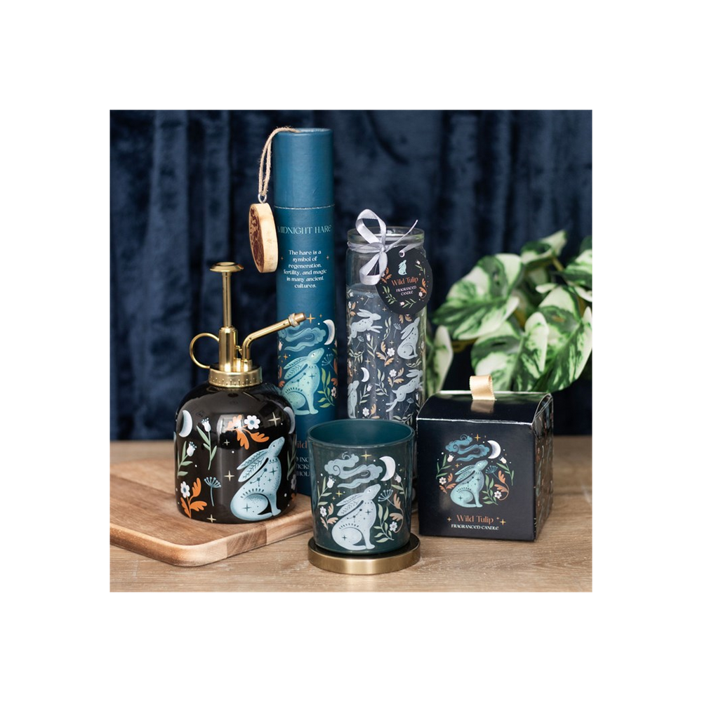 Midnight Hare Wild Tulip Tube Candle