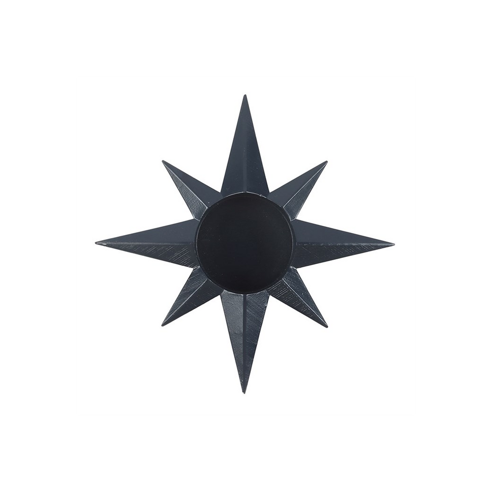 Navy Star Tealight Candle Holder