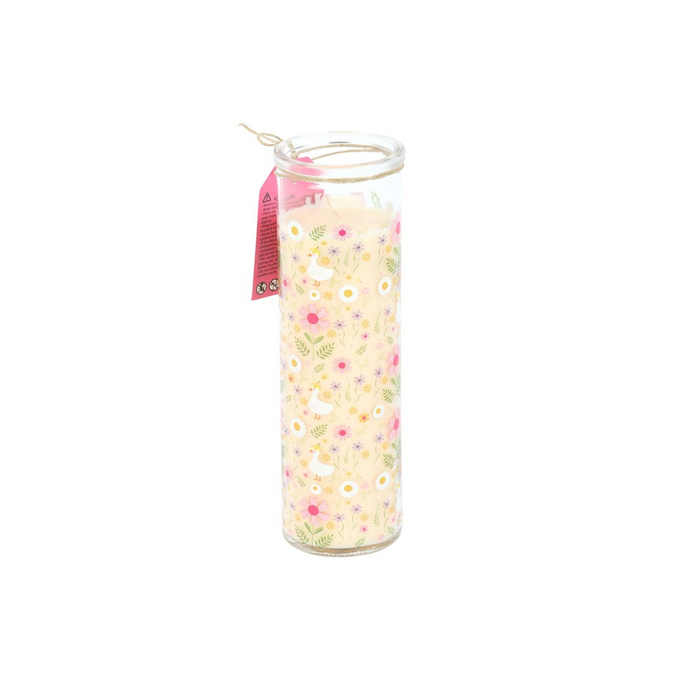 Daisy & Duck Print Vanilla Tube Candle