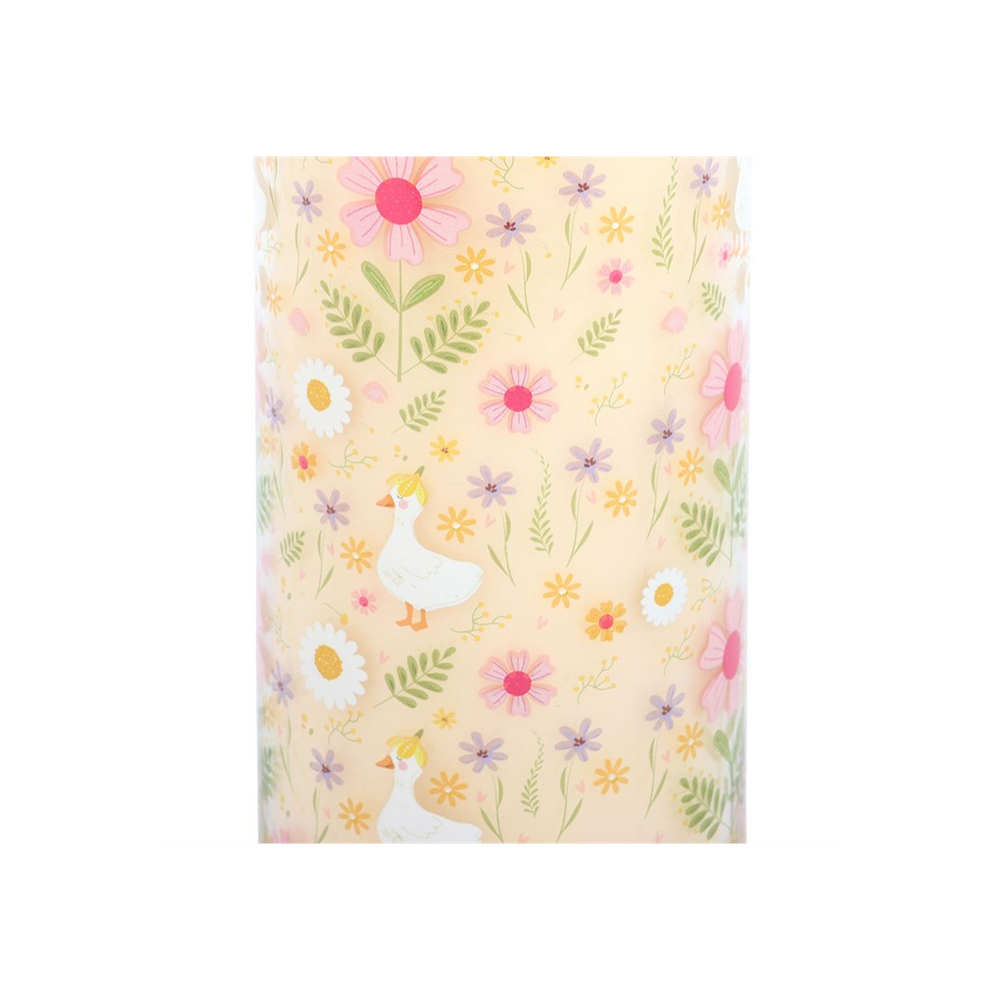 Daisy & Duck Print Vanilla Tube Candle
