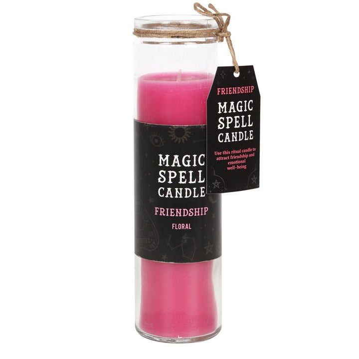 Floral ’Friendship’ Spell Tube Candle